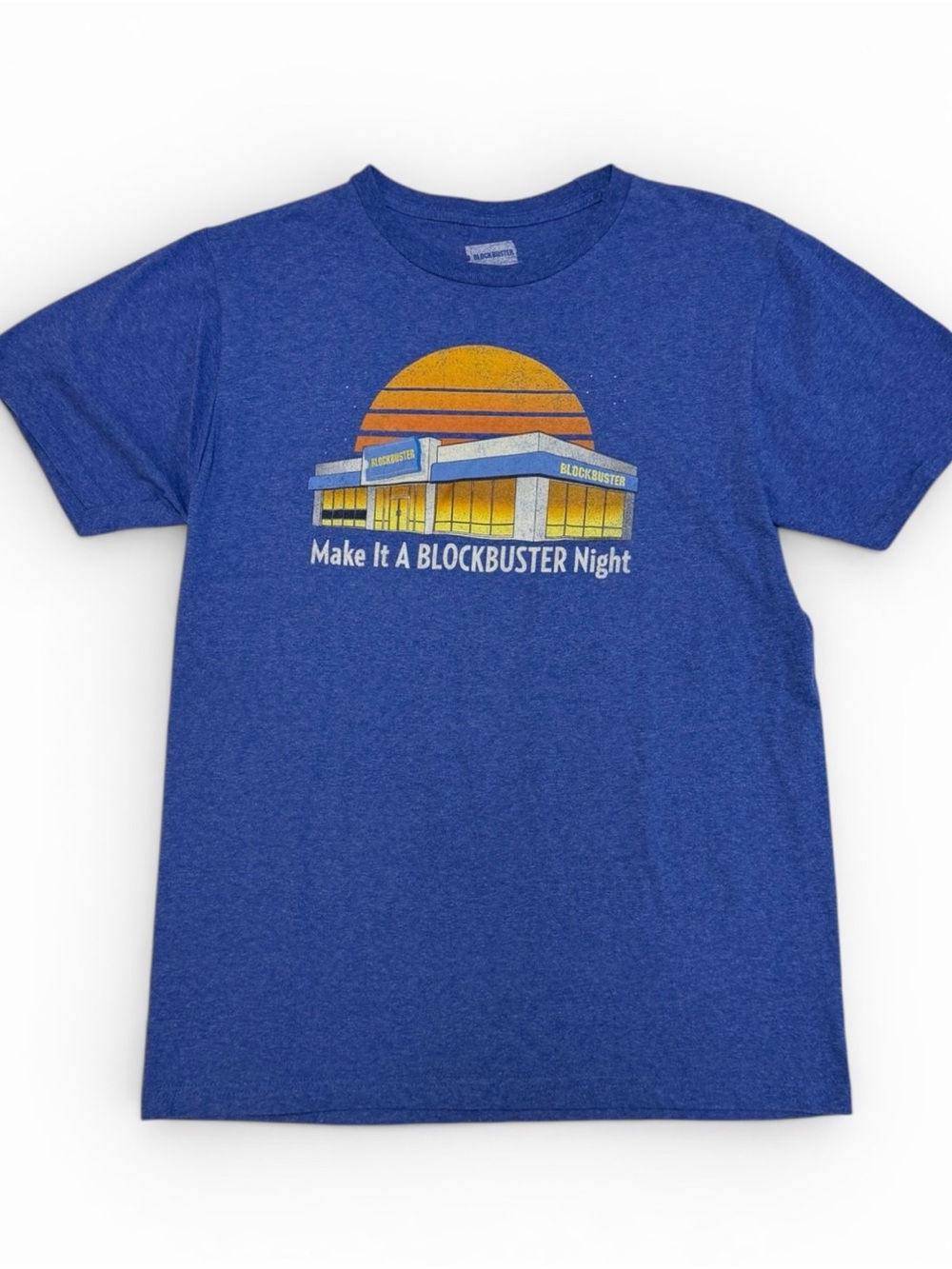 Retro faded BLOCKBUSTER Graphic Tee - Blue